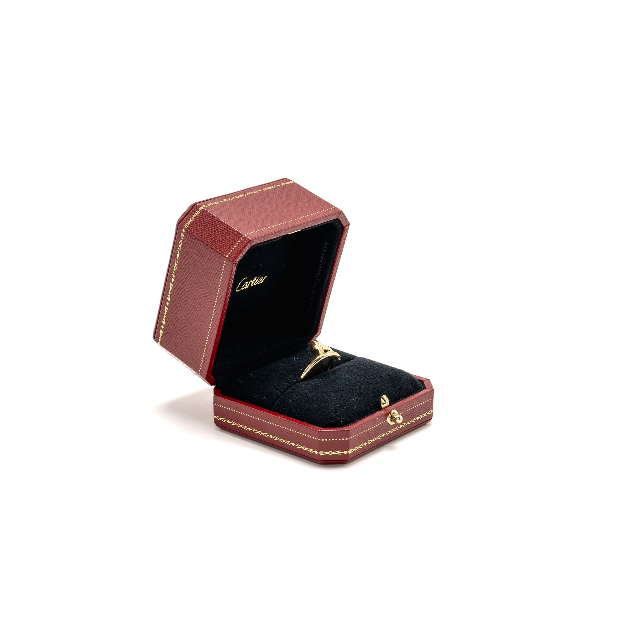 CARTIER JUSTE UN CLOU RING, CLASSIC MODEL YELLOW GOLD WITH DIAMONDS