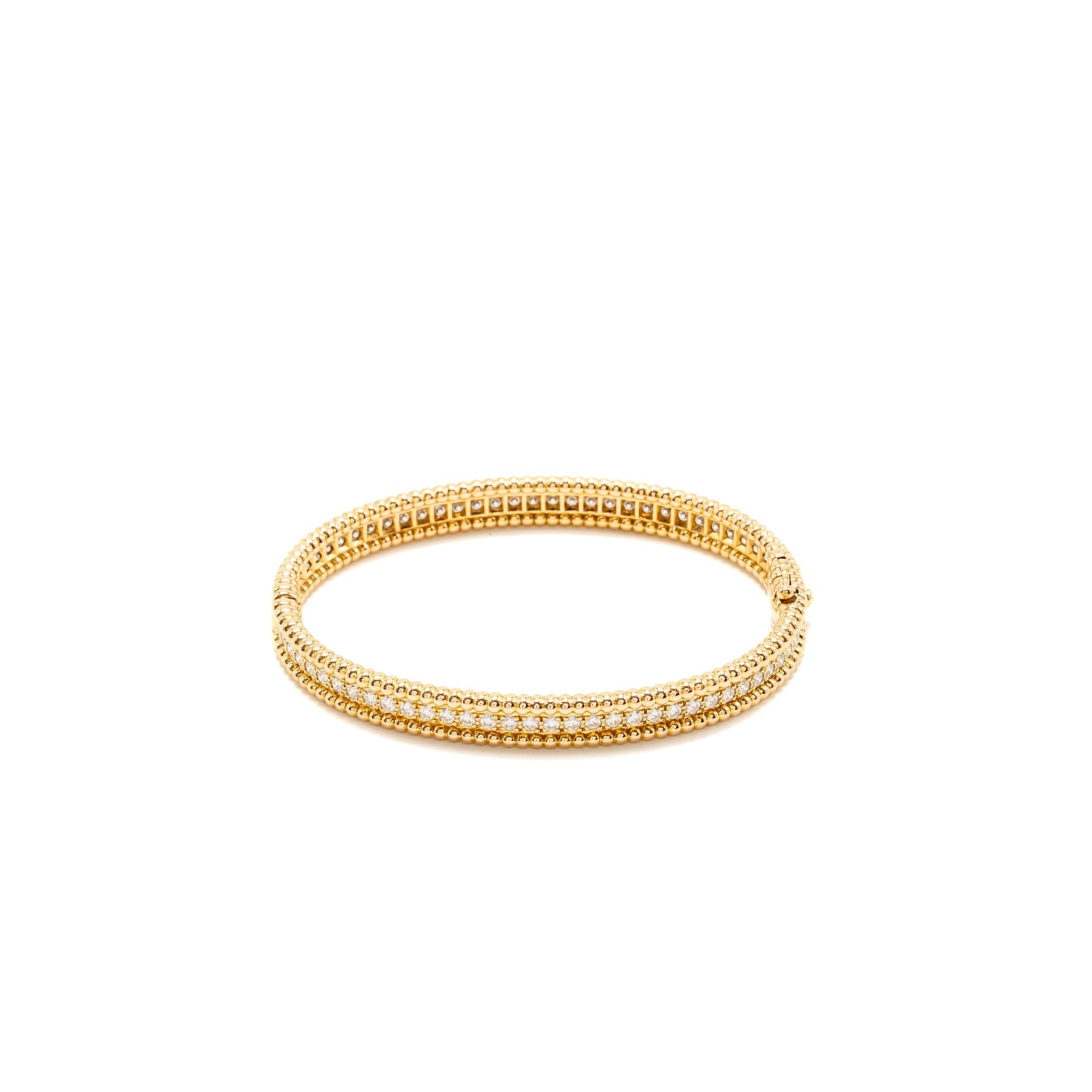 VAN CLEEF & ARPELS PERLEE DIAMONDS BRACELET, 1 ROW, EXTRA ROSE GOLD, DIAMONDS