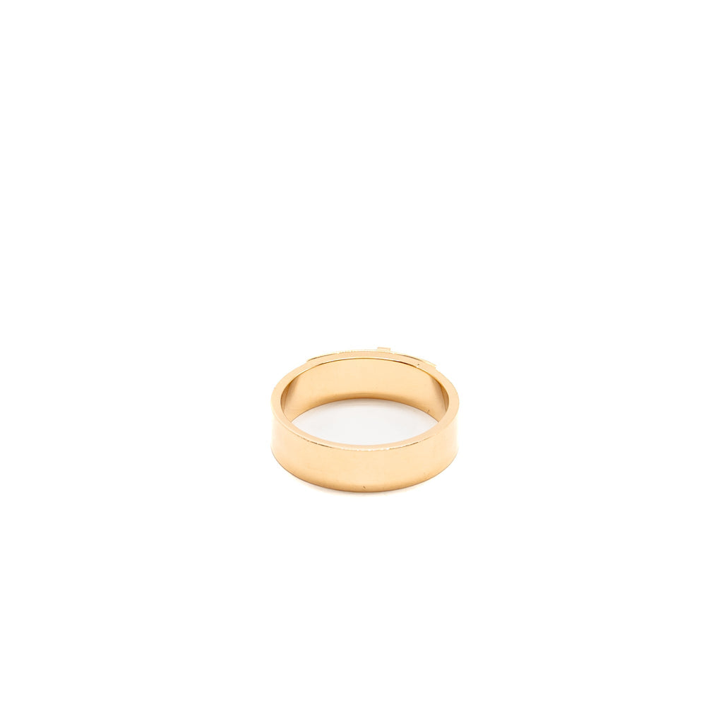 HERMES KELLY RING ROSE GOLD DIAMONDS
