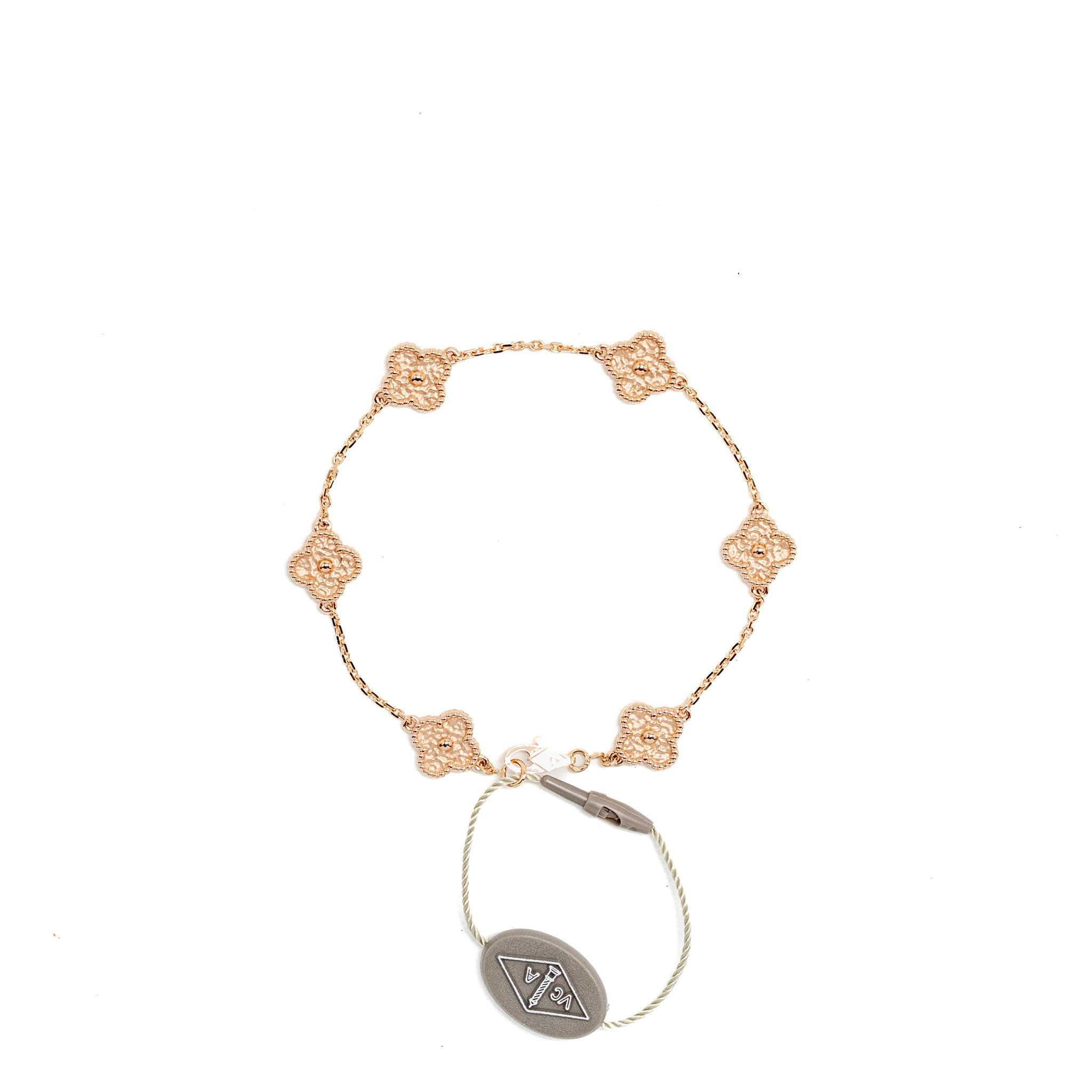VAN CLEEF & ARPELS SWEET ALHAMBRA 6 MOTIFS BRACELET, ROSE GOLD