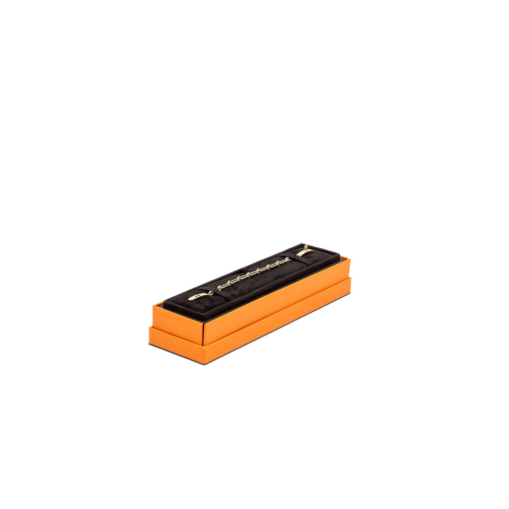 HERMES KELLY CHAINE BRACELET YELLOW GOLD, DIAMONDS