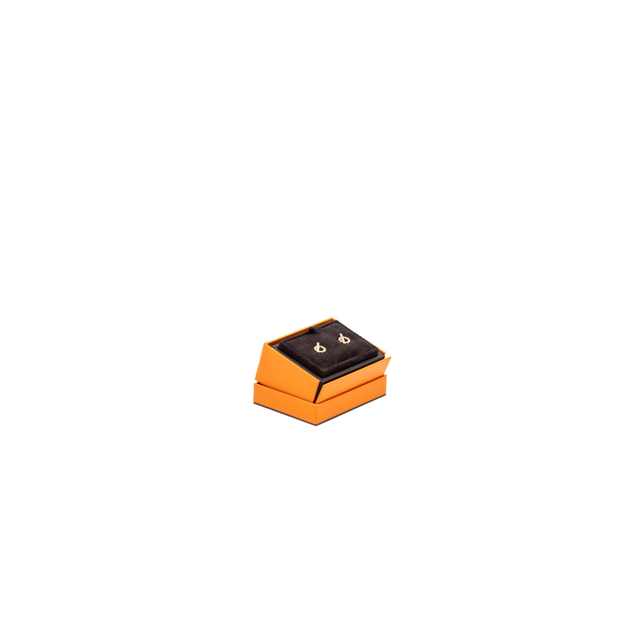 HERMES FINESSE EARRINGS ROSE GOLD DIAMONDS