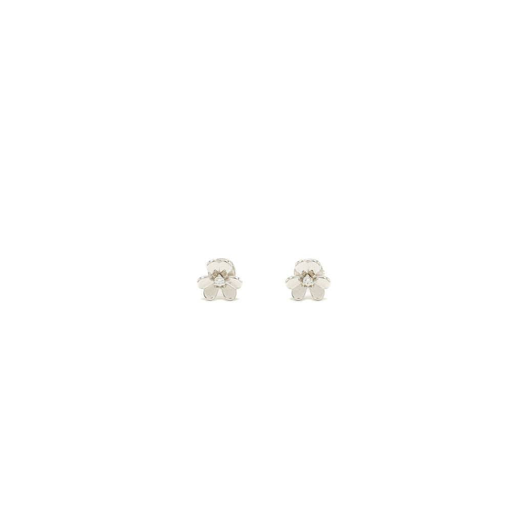 VAN CLEEF AND ARPELS FRIVOLE EARRINGS WHITE GOLD/DIAMONDS