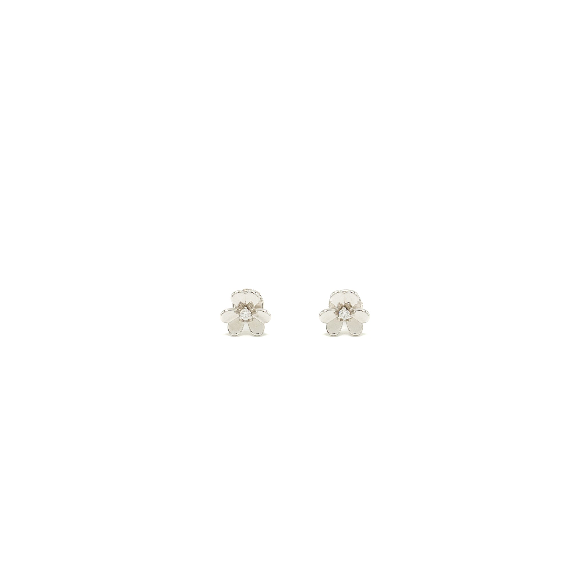 VAN CLEEF AND ARPELS FRIVOLE EARRINGS WHITE GOLD/DIAMONDS
