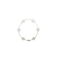VAN CLEEF & ARPELS SWEET ALHAMBRA BRACELET 6 MOTIF, WHITE GOLD/ DIAMONDS