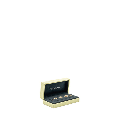 VAN CLEEF AND ARPELS VINTAGE ALHAMBRA BRACELET, 5 MOTIF YELLOW GOLD