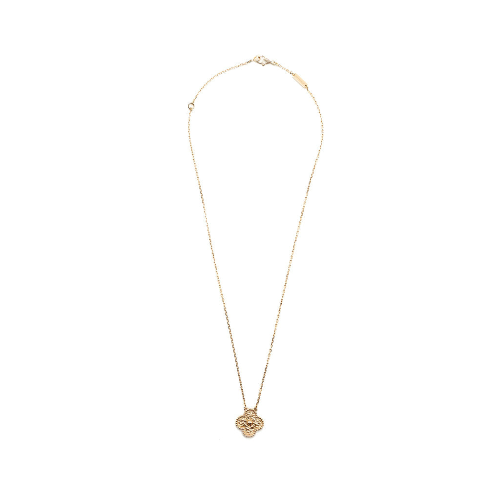 VAN CLEEF & ARPELS VINTAGE ALHAMBRA PENDANT ROSE GOLD