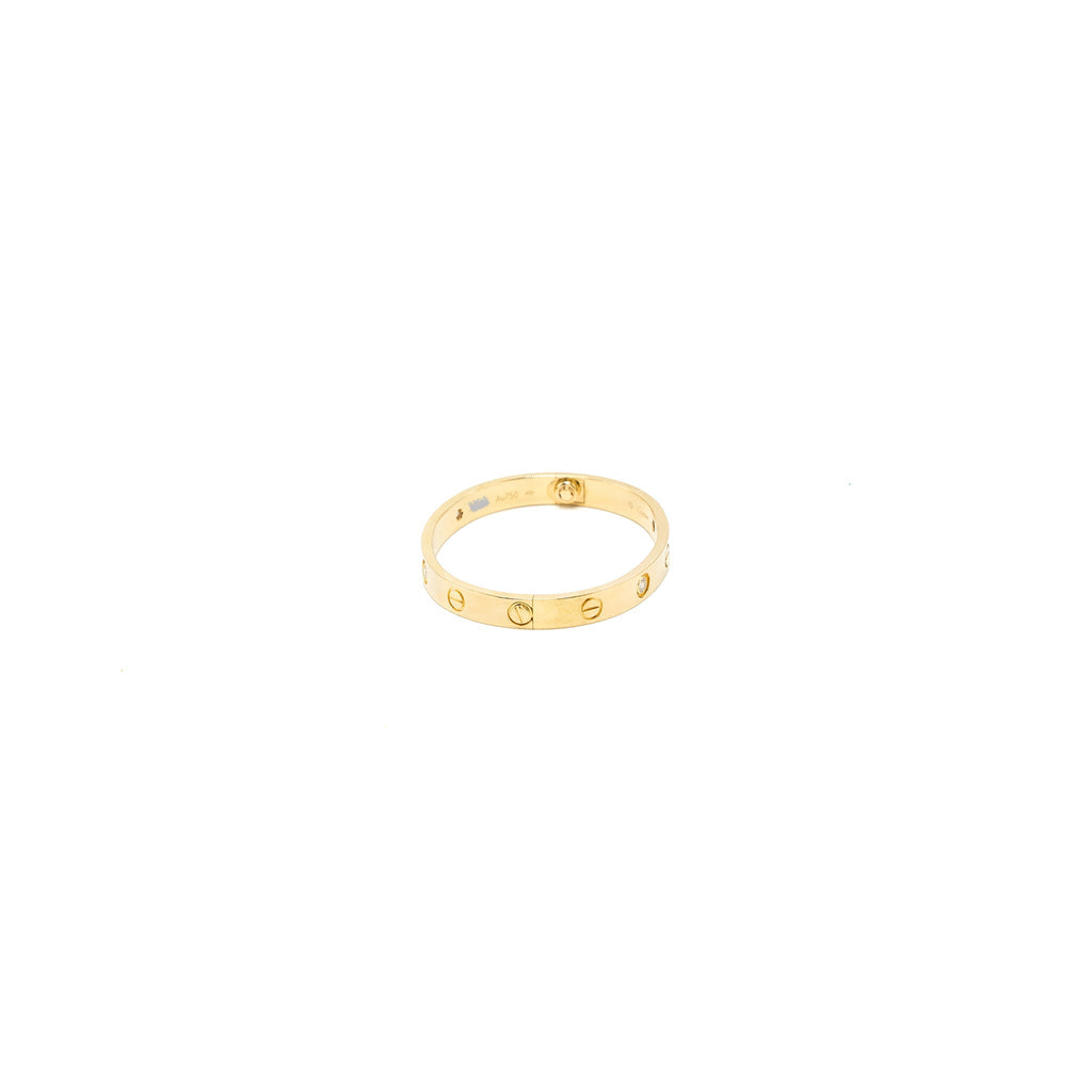 CARTIER LOVE BRACELET YELLOW GOLD 4 DIAMONDS