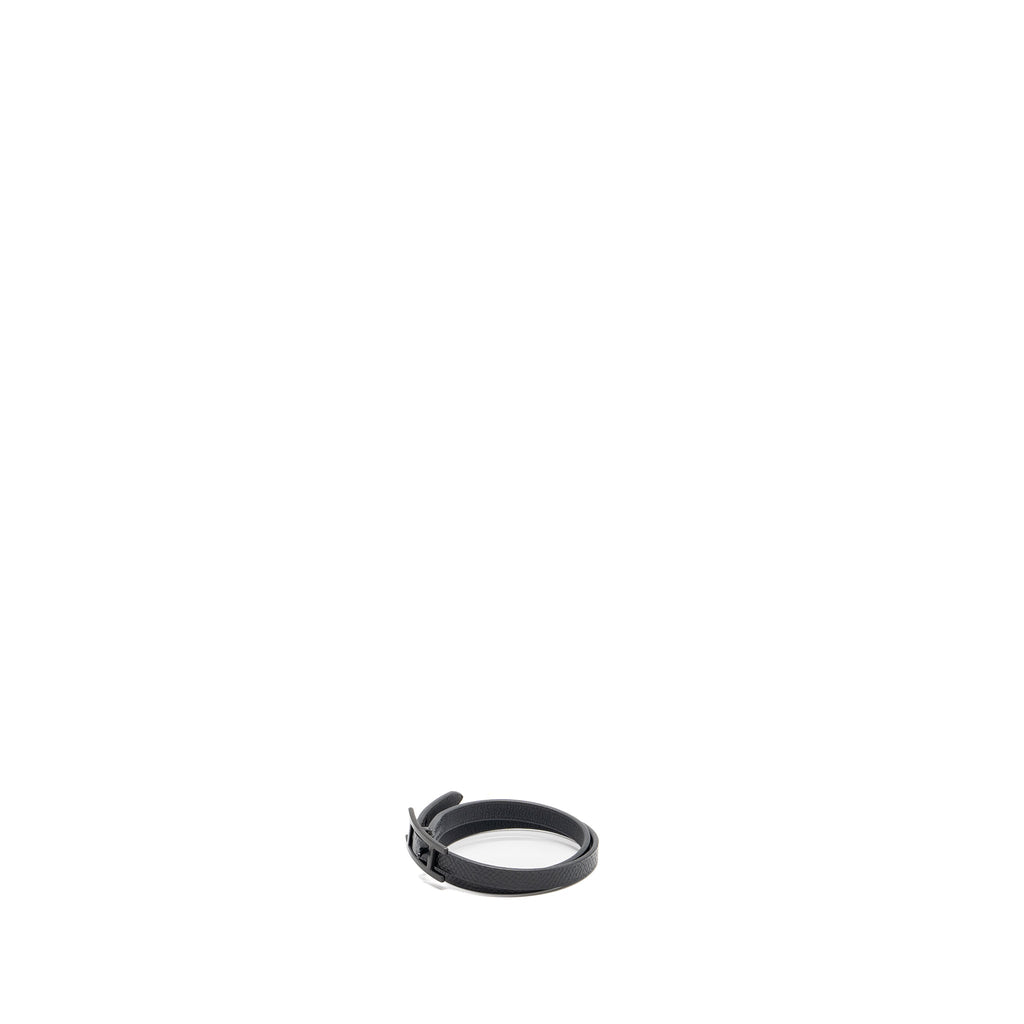 HERMES SIZE T4 BEHAPI DOUBLE TOUR BRACELET SO BLACK