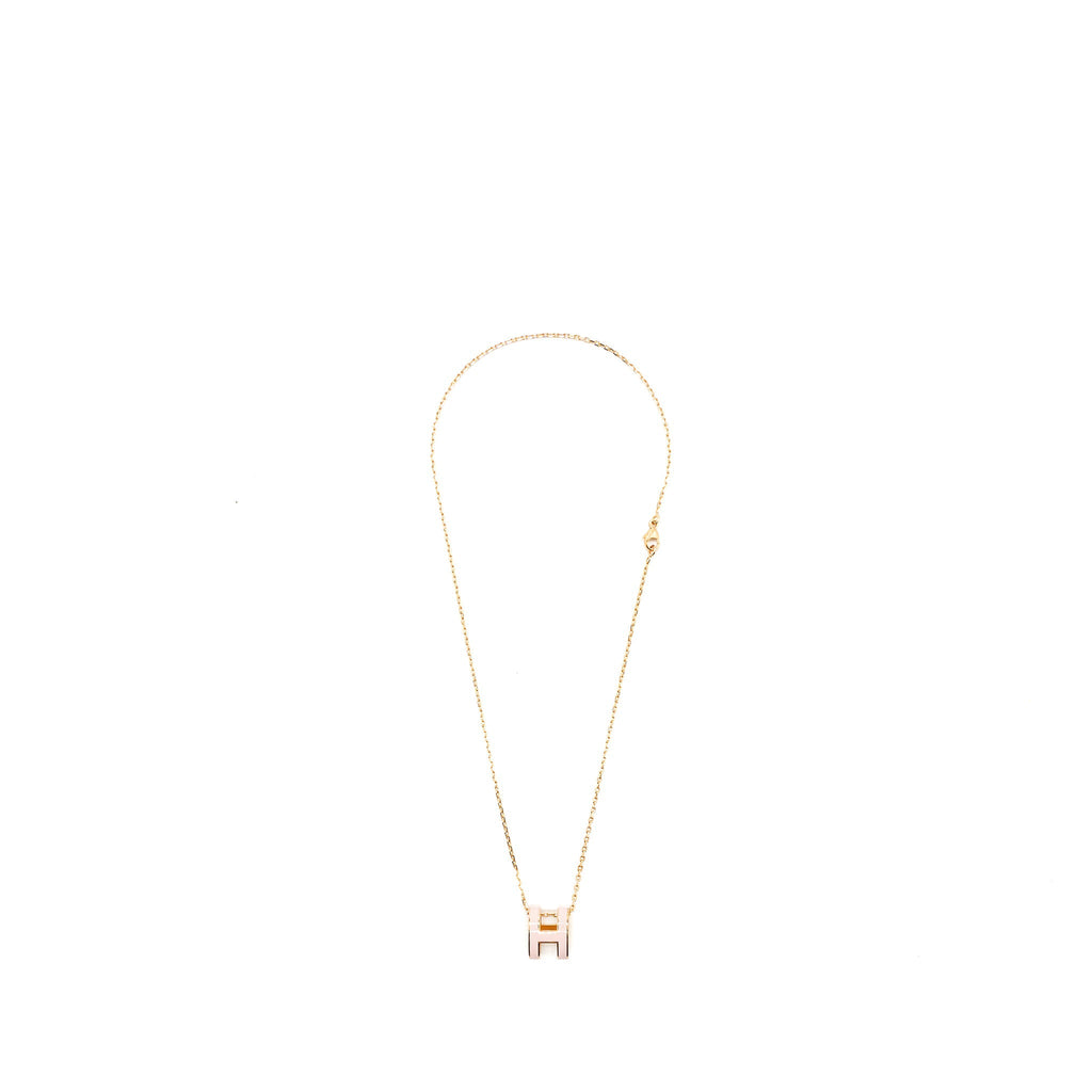 HERMES POP H PENDANT ROSE DRAGEE RGHW