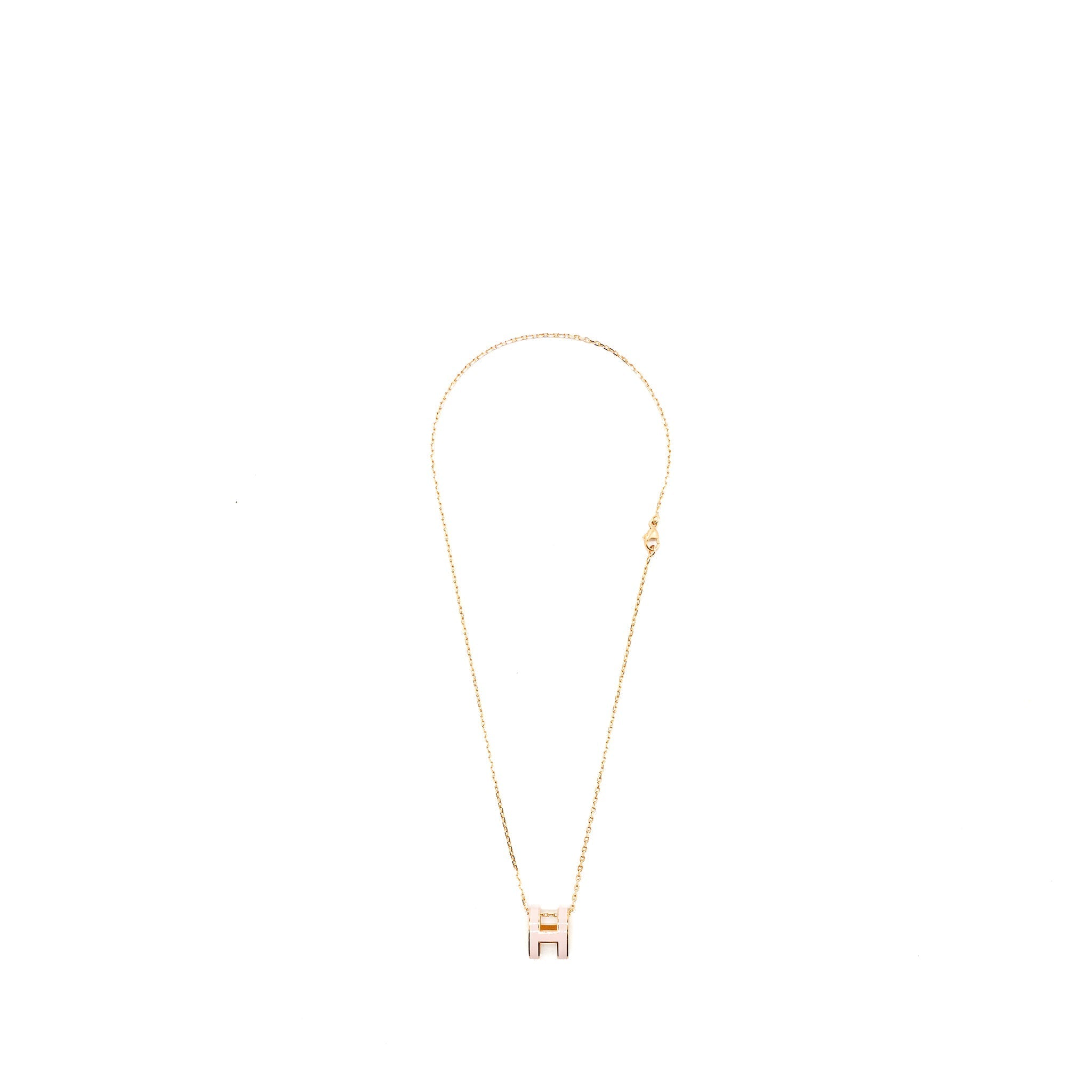 HERMES POP H PENDANT ROSE DRAGEE RGHW