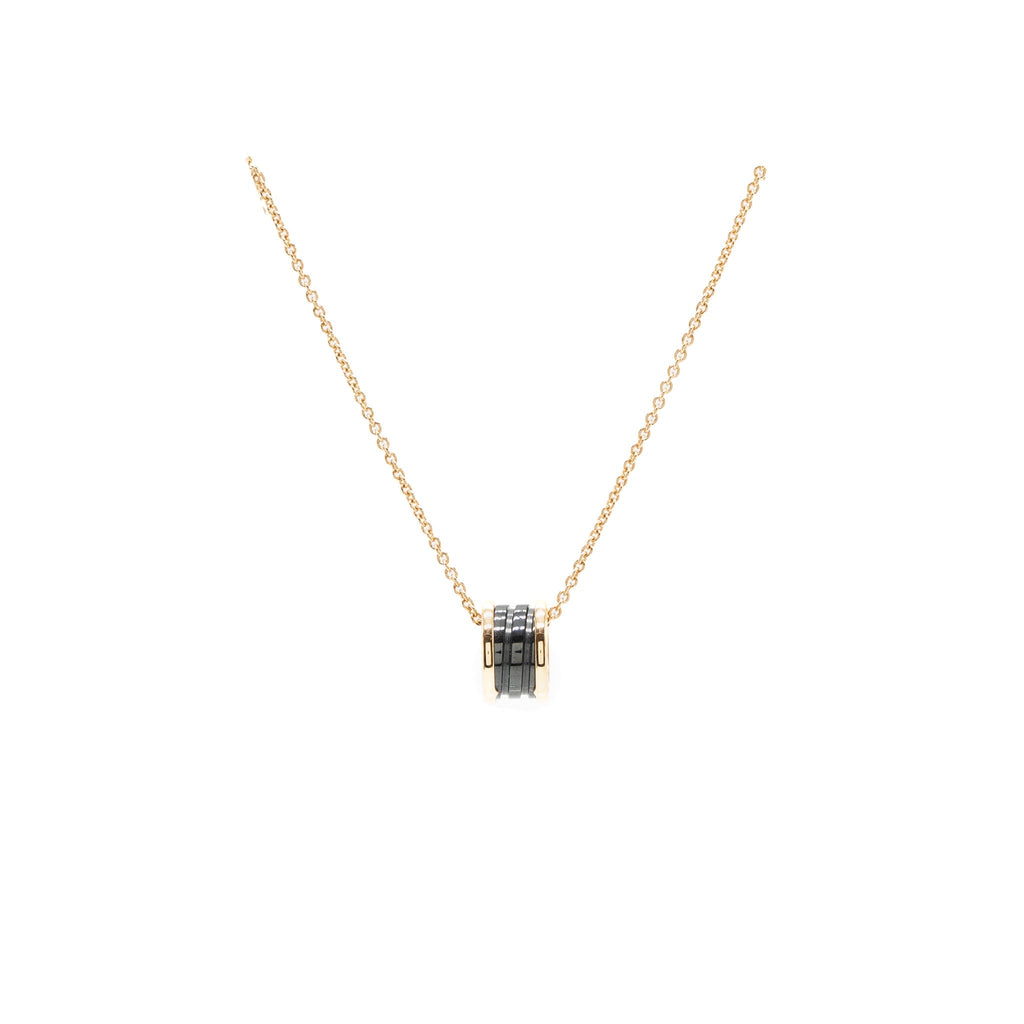 BVLGARI B.ZERO NECKLACE BLACK CERAMIC / 18K ROSE GOLD