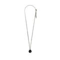 CHANEL FLOWER NECKLACE WITH CC LOGO BLACK RUTHENIUM HARDWARE