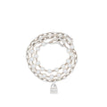 TIFFANY HARDWARE 7-8MM PEARL LOCK BRACELET IN SILVER