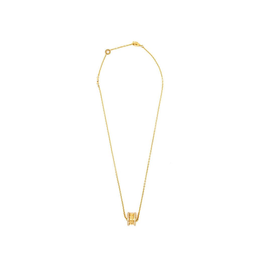 BVLGARI B.ZERO1 NECKLACE YELLOW GOLD, DIAMONDS