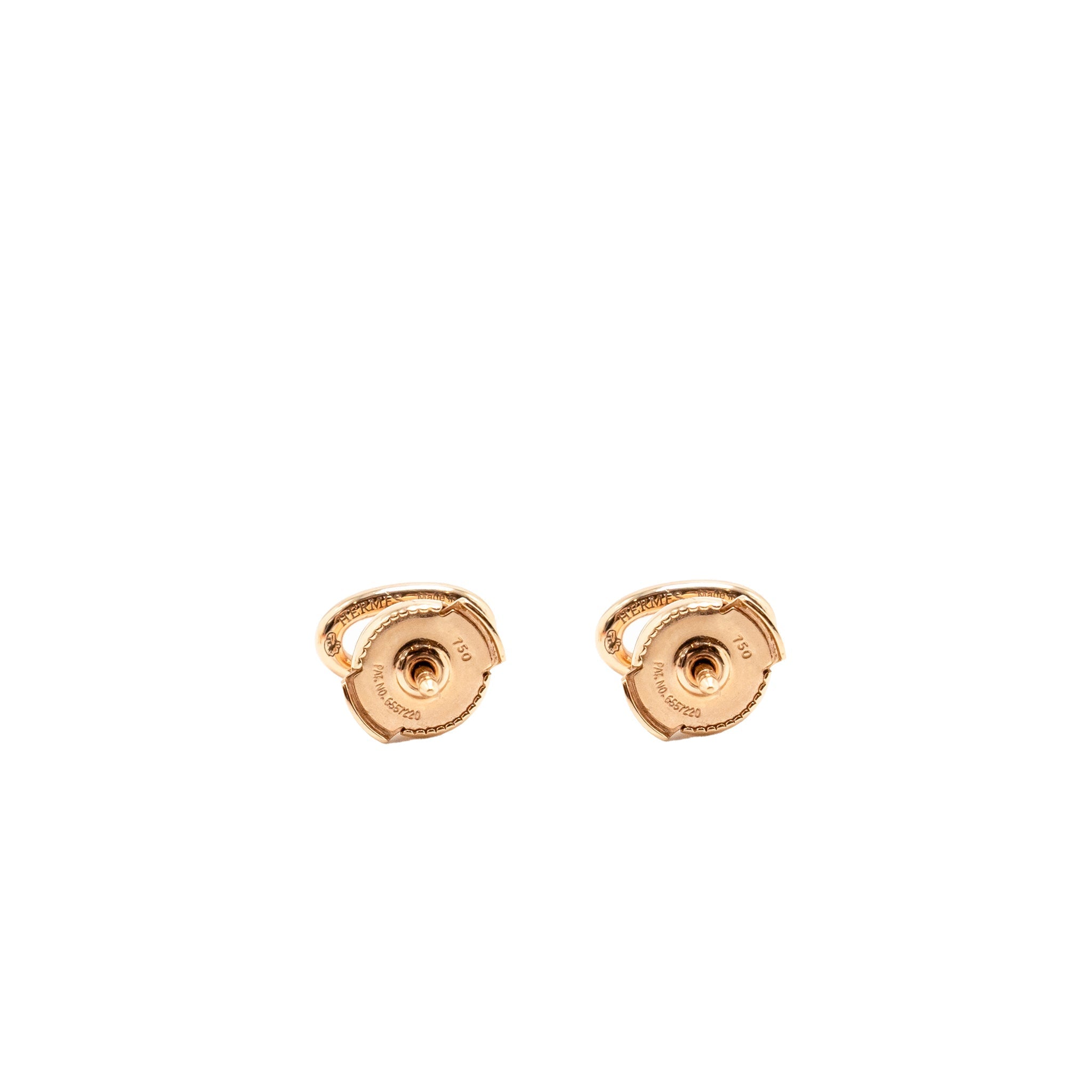 HERMES CHAINE D’ANCRE FARANDOLE EARRINGS ROSE GOLD