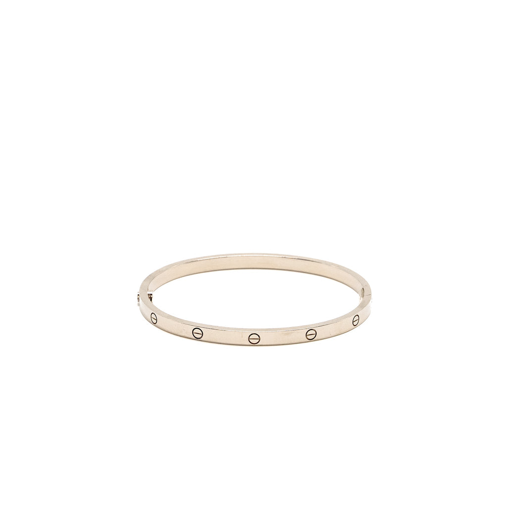 CARTIER LOVE BRACELET WHITE GOLD