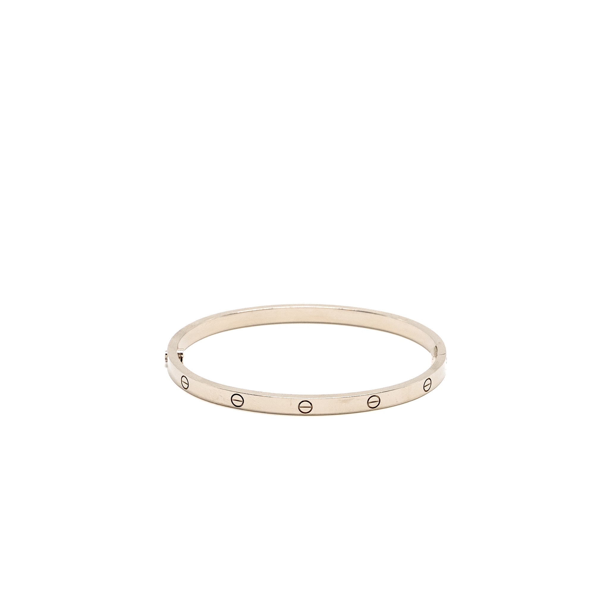 CARTIER LOVE BRACELET WHITE GOLD