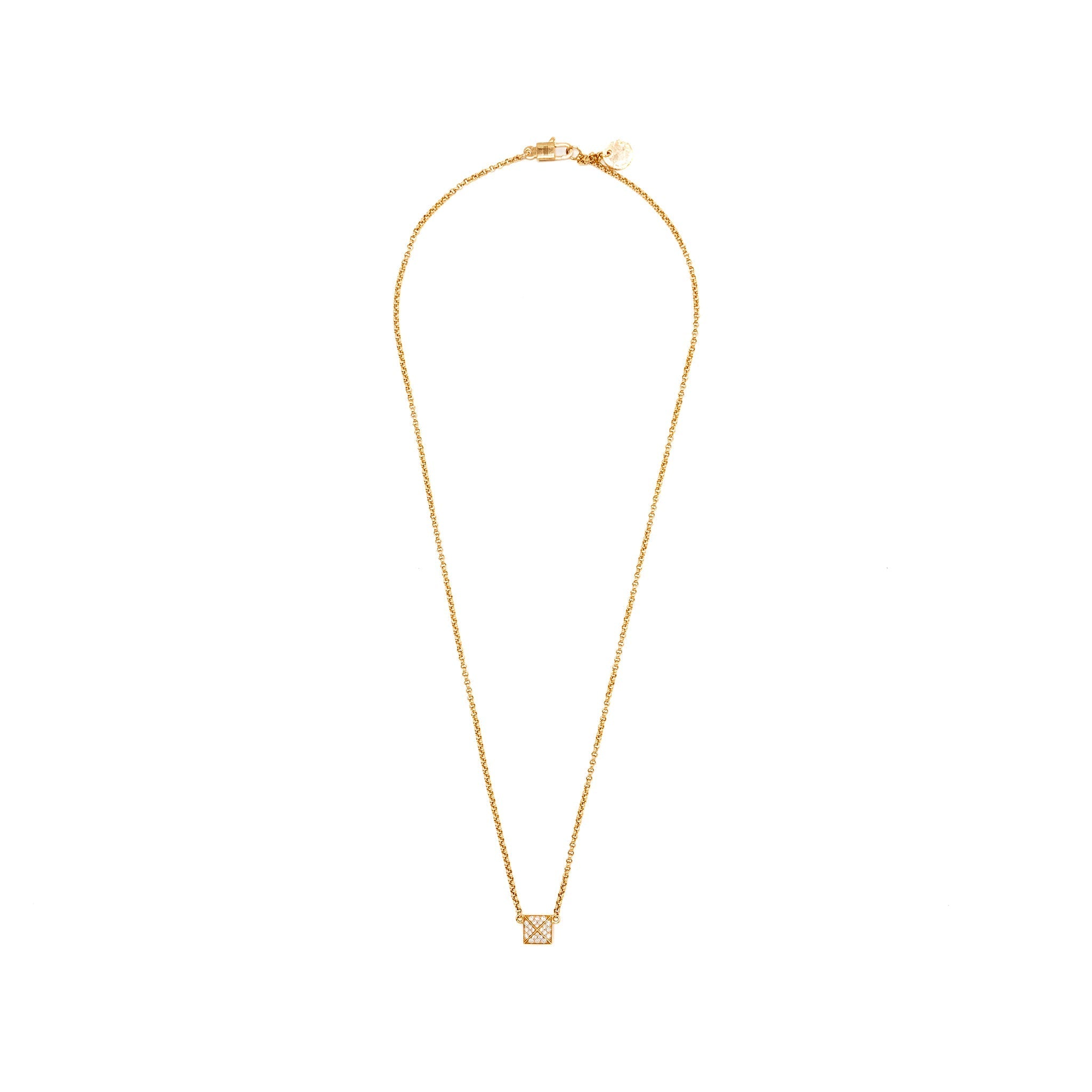 HERMES CLOU D’H PENDANT ROSE GOLD/ DIAMONDS