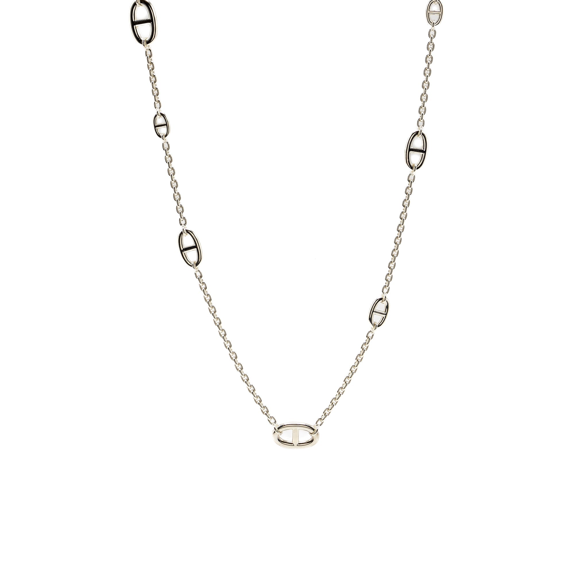 HERMES 80CM FARANDOLE LONG NECKLACE 925 STERLING SILVER