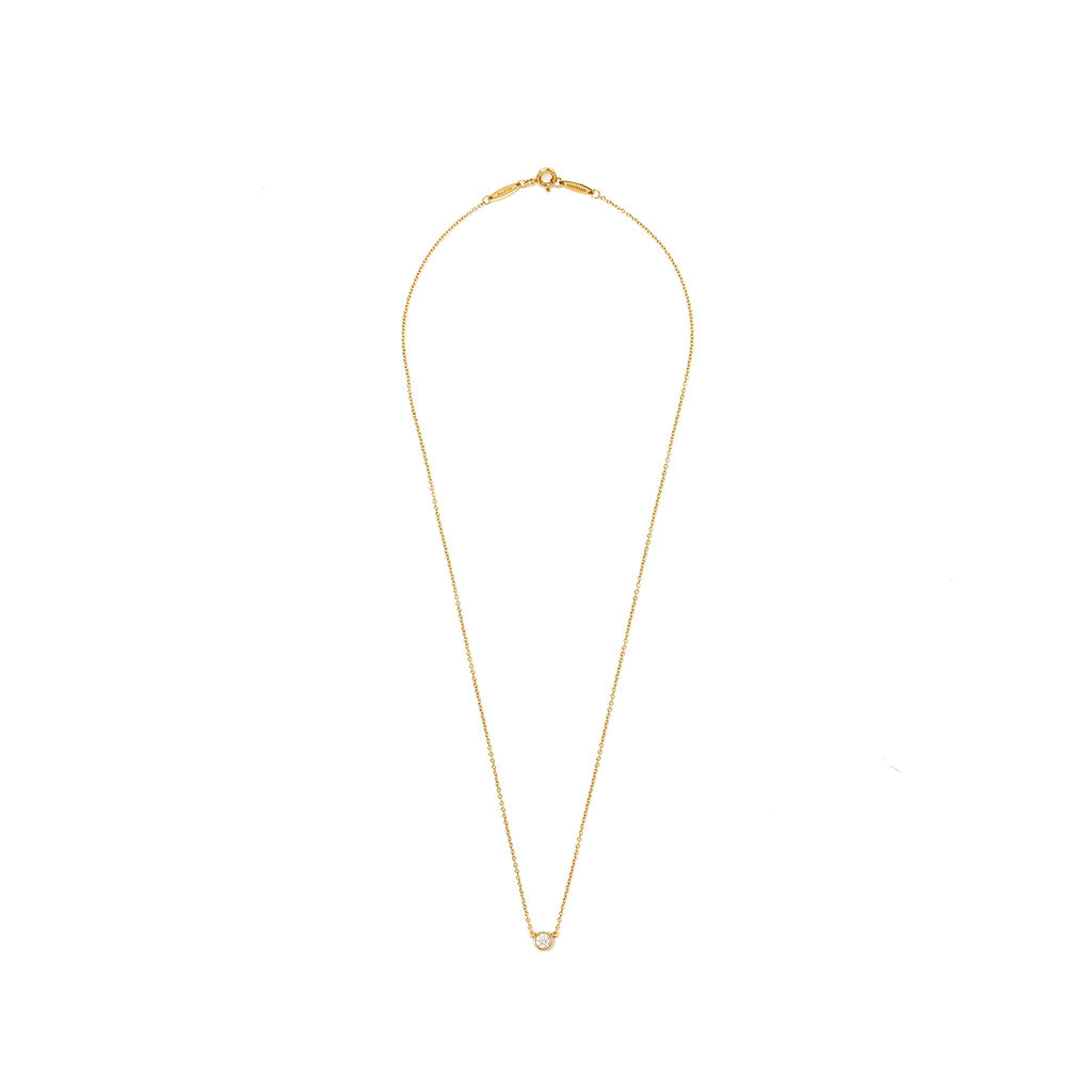 TIFFANY BY THE YARD SINGLE DIAMOND PENDANT, ROSE GOLD 0.21CT, H COLOUR VVS2