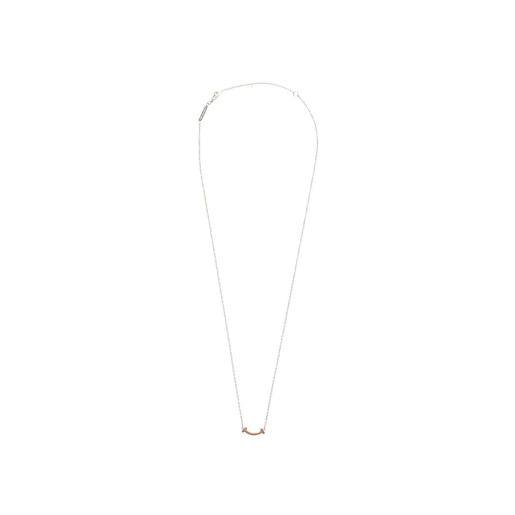 TIFFANY T SMILE PENDANT WHITE GOLD