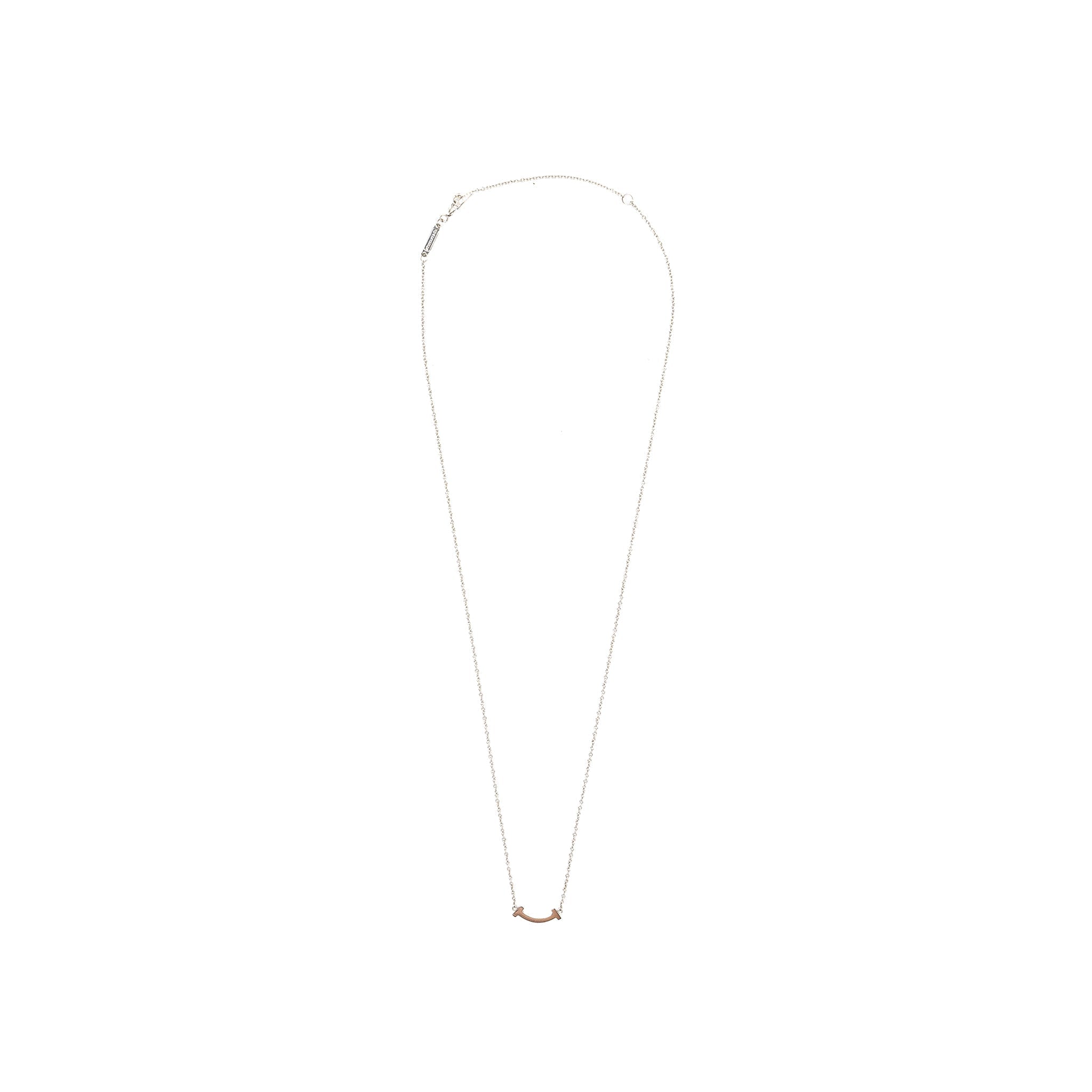 TIFFANY T SMILE PENDANT WHITE GOLD