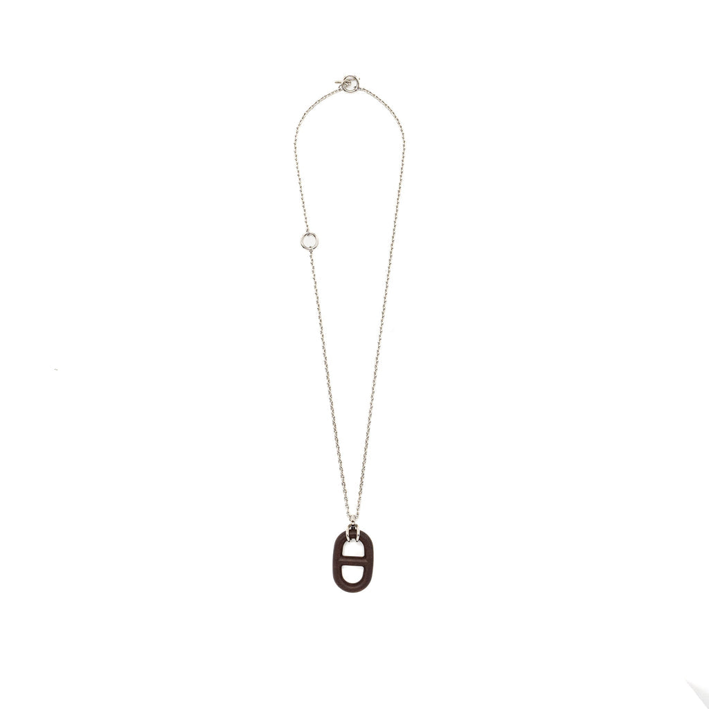 HERMES CHAINE D’ANCRE VULCANIUM NECKLACE SHW