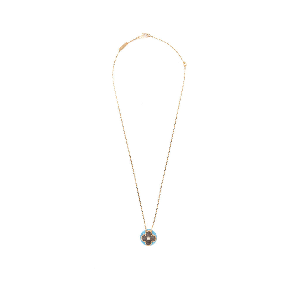 VAN CLEEF & ARPELS 2023 ALHAMBRA HOLIDAY LIMITED PENDANT SILVER OBSIDIAN ROSE GOLD DIAMOND