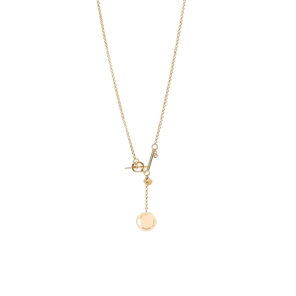 HERMES EX-LIBRIS PENDANT ROSE GOLD