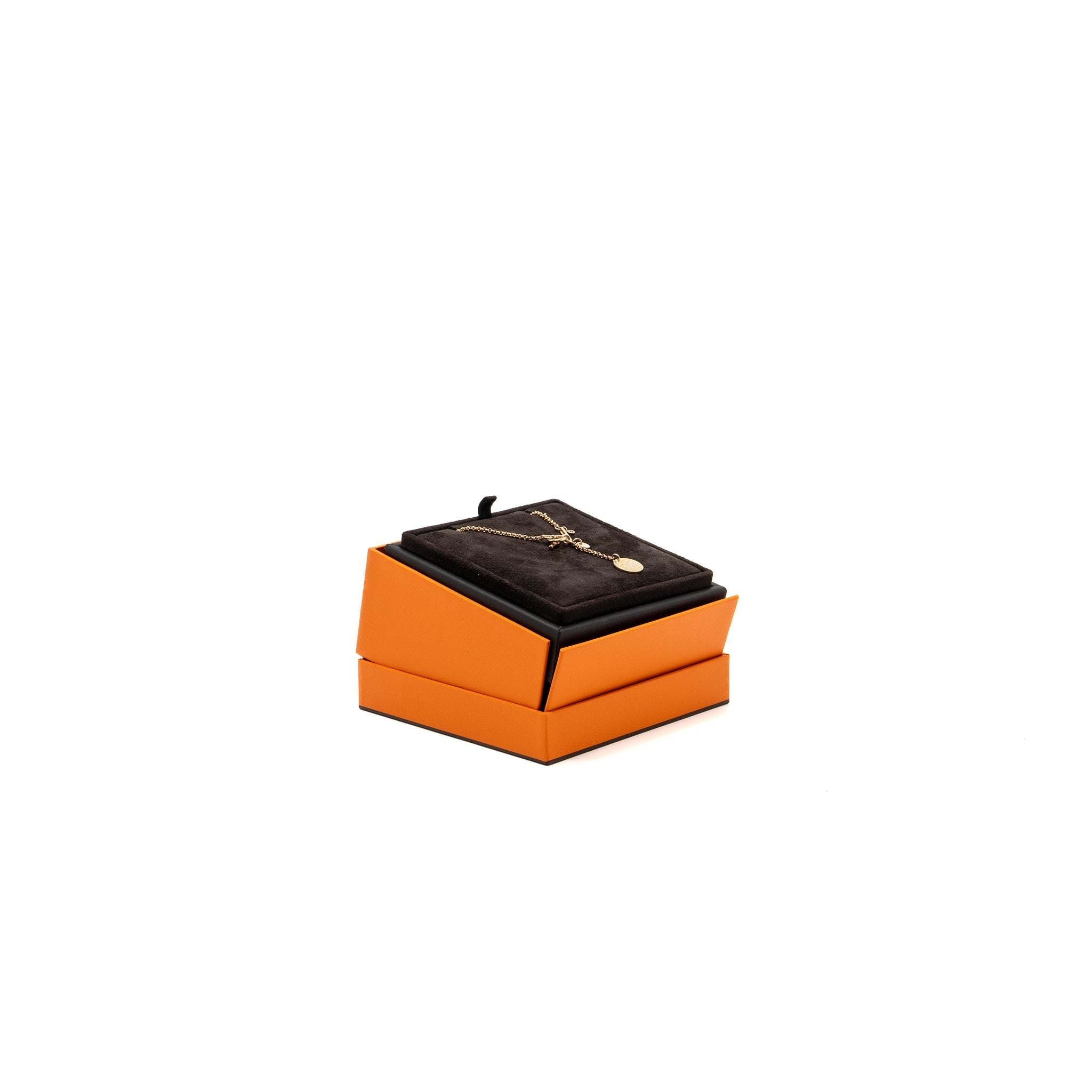 HERMES EX-LIBRIS PENDANT ROSE GOLD