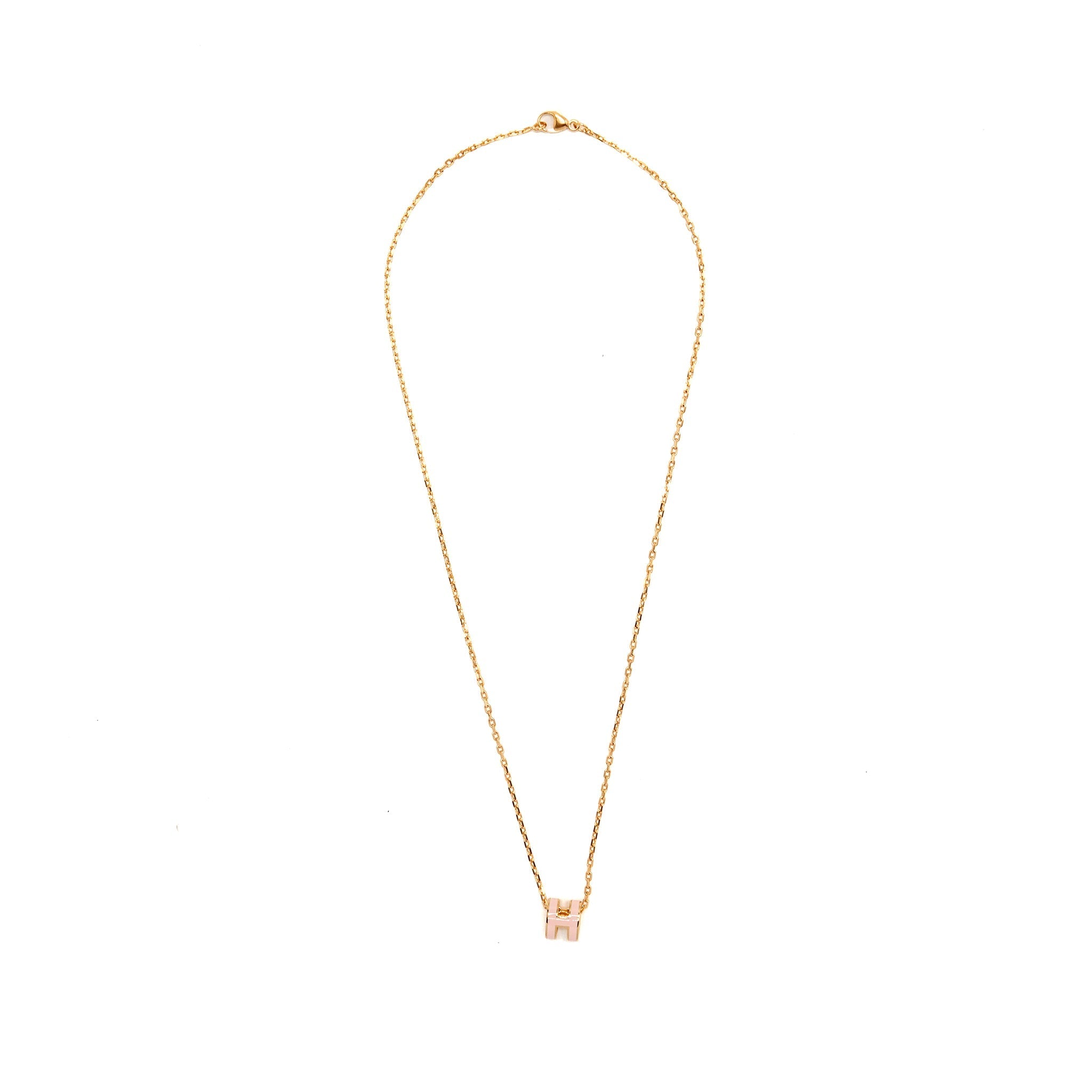 HERMES MINI POP H PENDANT ROSE DRAGEE RGHW