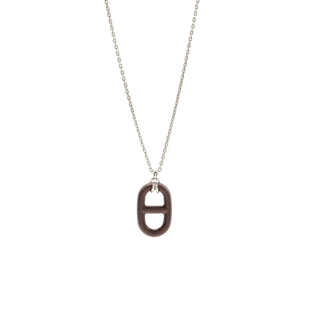 HERMES CHAINE D’ANCRE VULCANIUM NECKLACE SHW