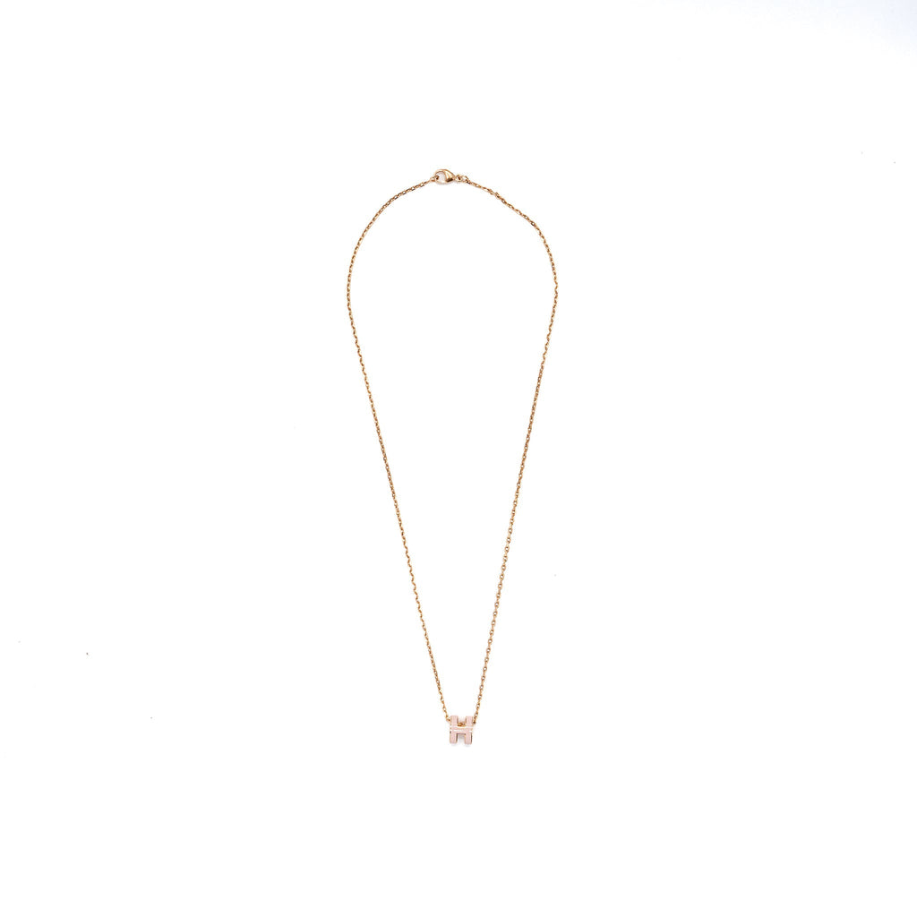 HERMES MINI POP H PENDANT ROSE DRAGEE RGHW