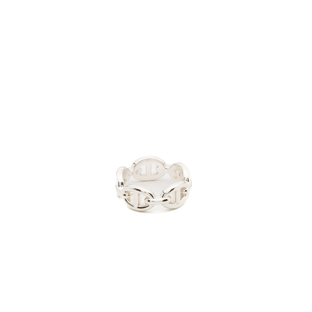 HERMES CHAINE D’ANCRE ENCHAINEE RING SILVER
