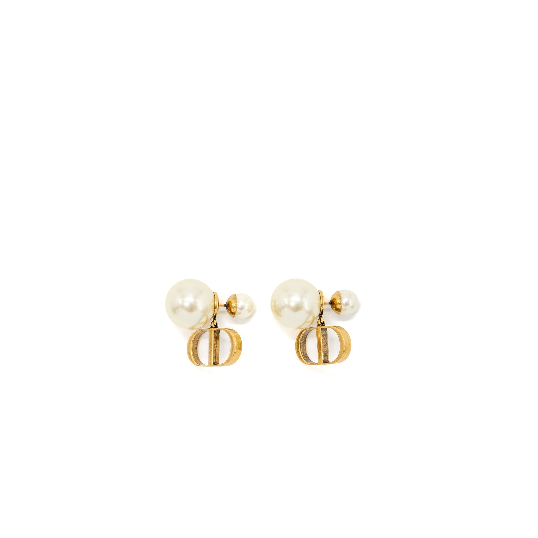 DIOR TRIBALES EARRINGS PEARLS GHW