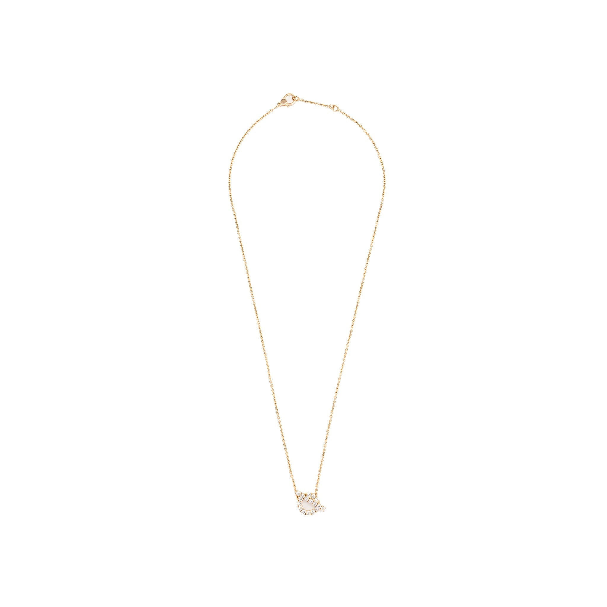 HERMES FINESSE PENDANT ROSE GOLD, DIAMONDS