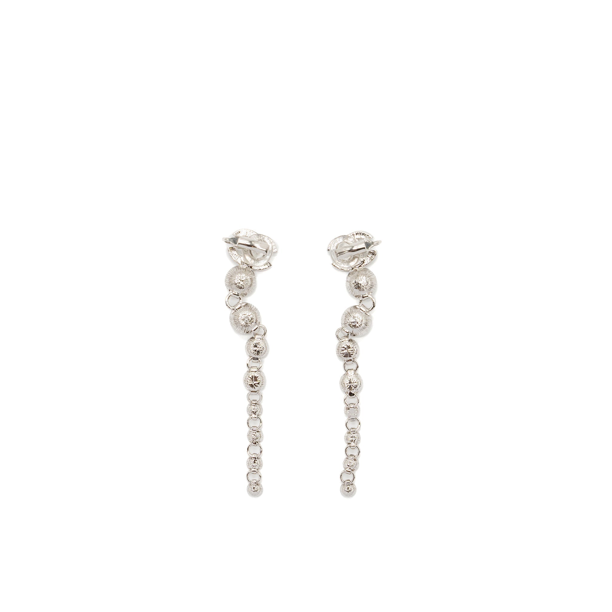 CHANEL CC LOGO CRYSTAL DROP EARRINGS SHW