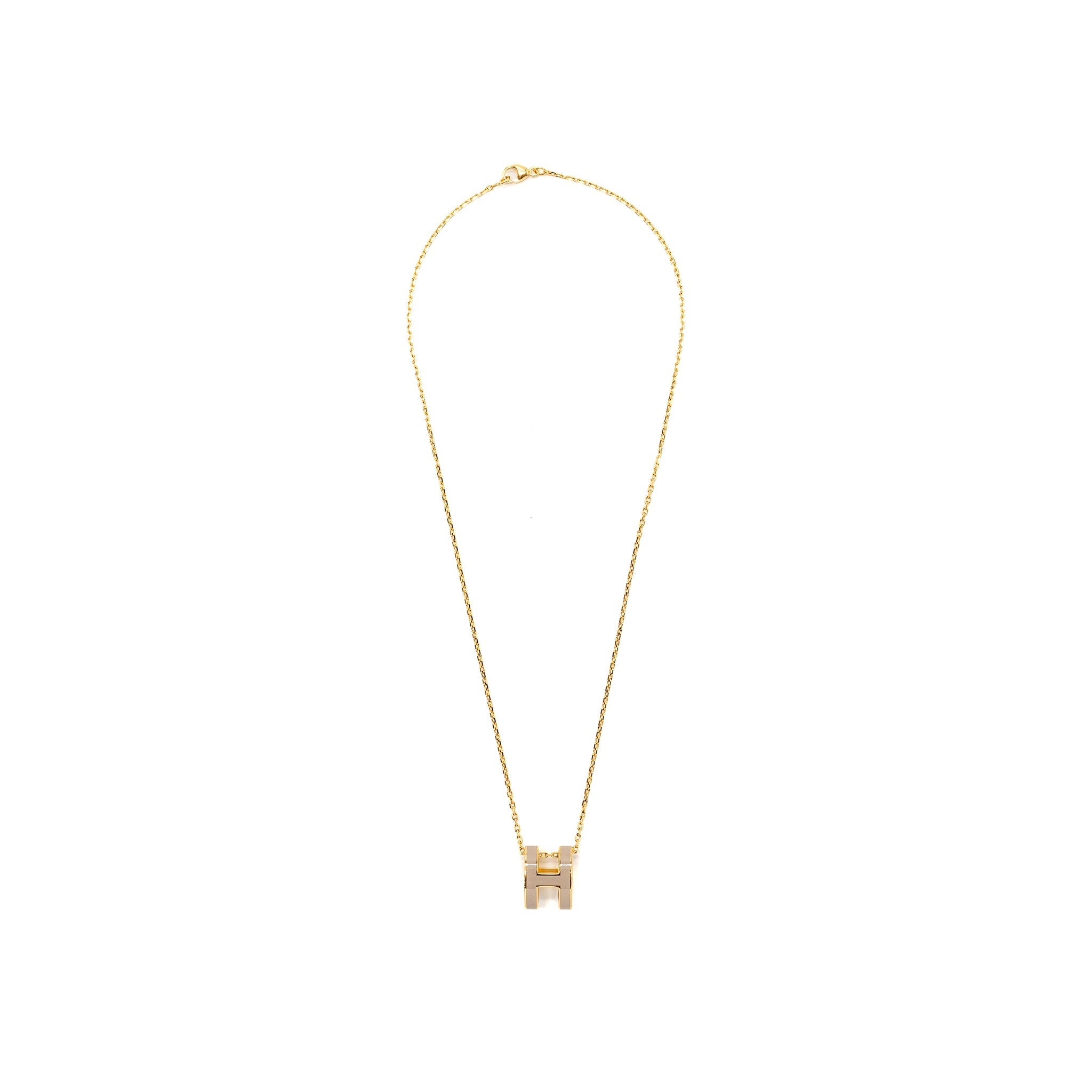 HERMES POP H PENDANT MARRON GLACE GHW