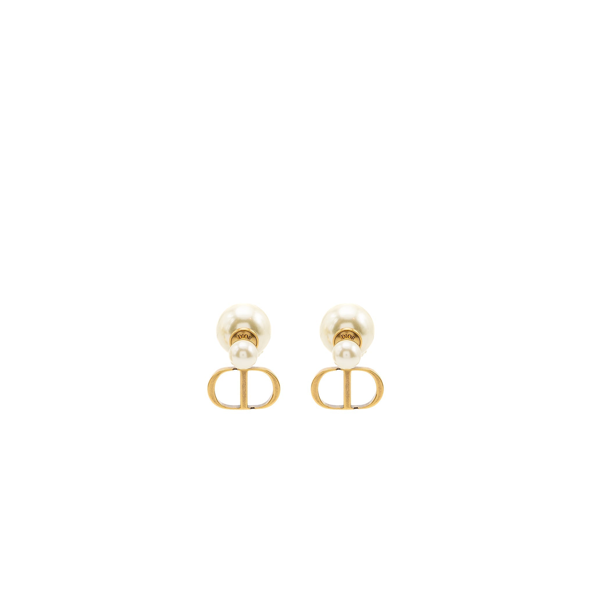 DIOR TRIBALES EARRINGS PEARLS GHW