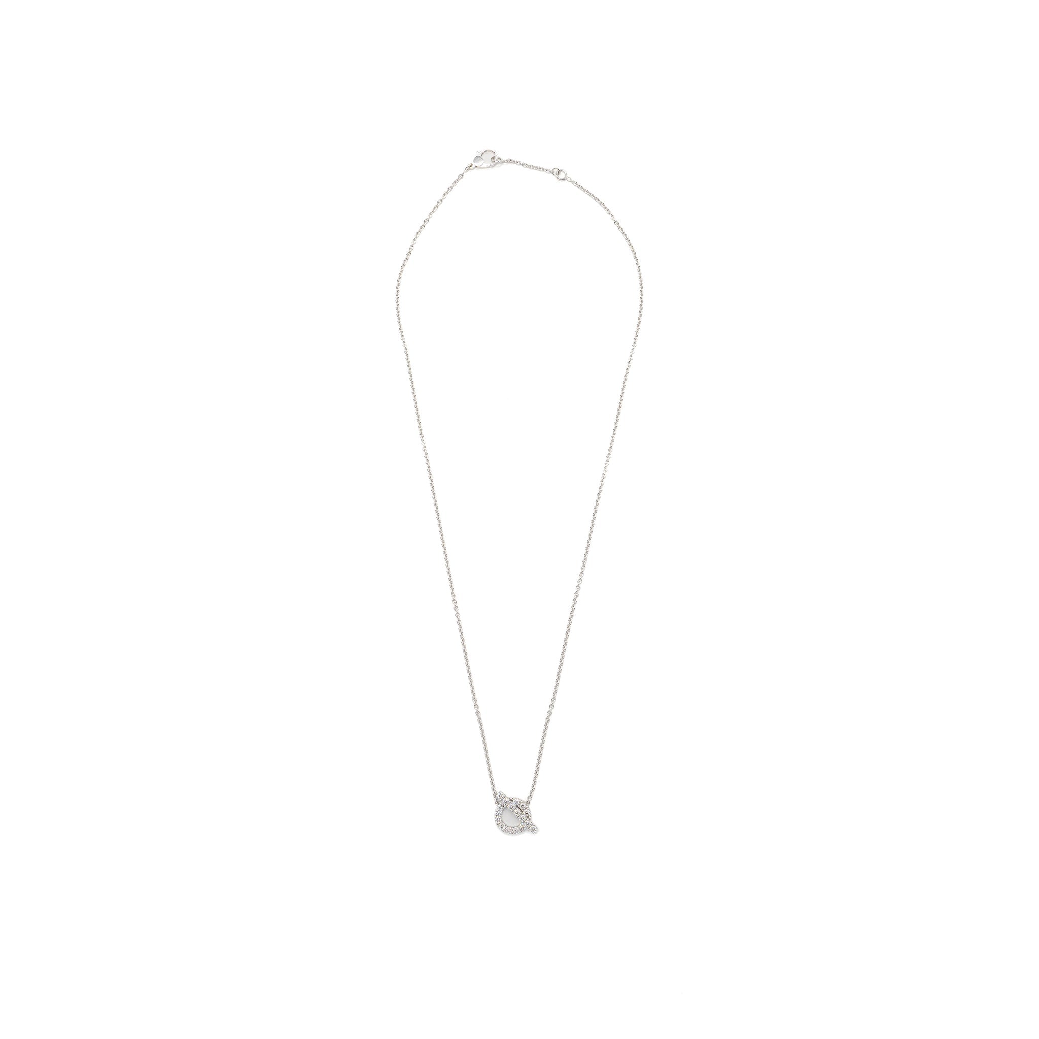 HERMES FINESSE PENDANT WHITE GOLD DIAMONDS