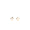 VAN CLEEF & ARPELS LUCKY SPRING PLUM BLOSSOM EARRINGS ROSE GOLD/WHITE MOTHER OF PEARL