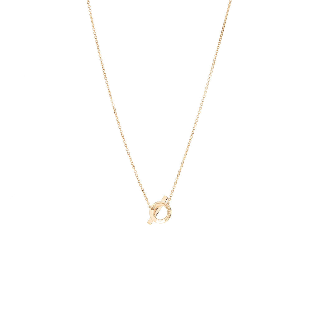 HERMES FINESSE PENDANT ROSE GOLD, DIAMONDS