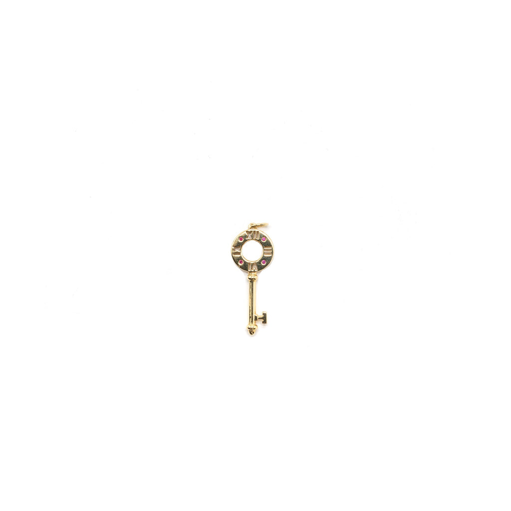 TIFFANY ATLAS RUBY PENDANT YELLOW GOLD (NO CHAIN)