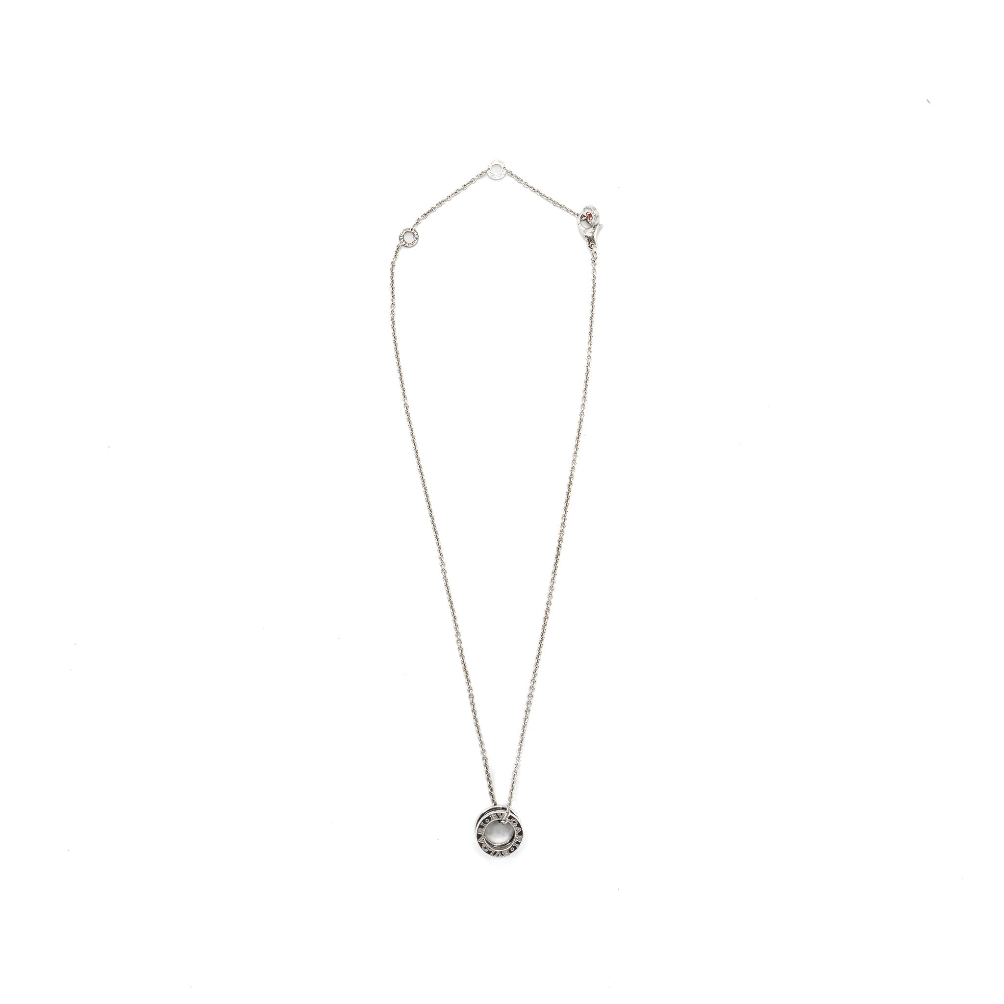 BVLGARI SAVE THE CHILDREN B ZERO NECKLACE BLACK CERAMIC / SILVER