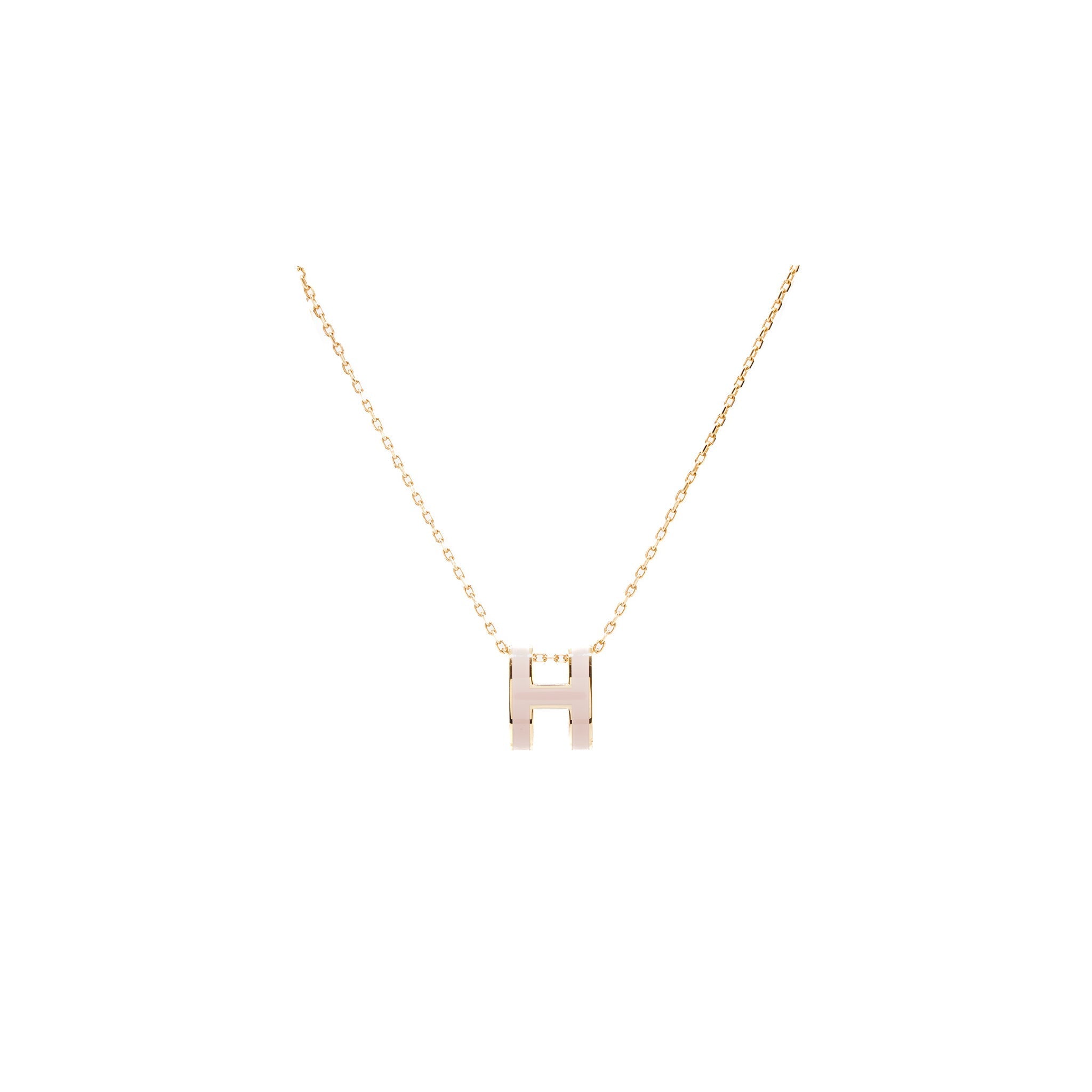 HERMES POP H PENDANT ROSE DRAGEE RGHW