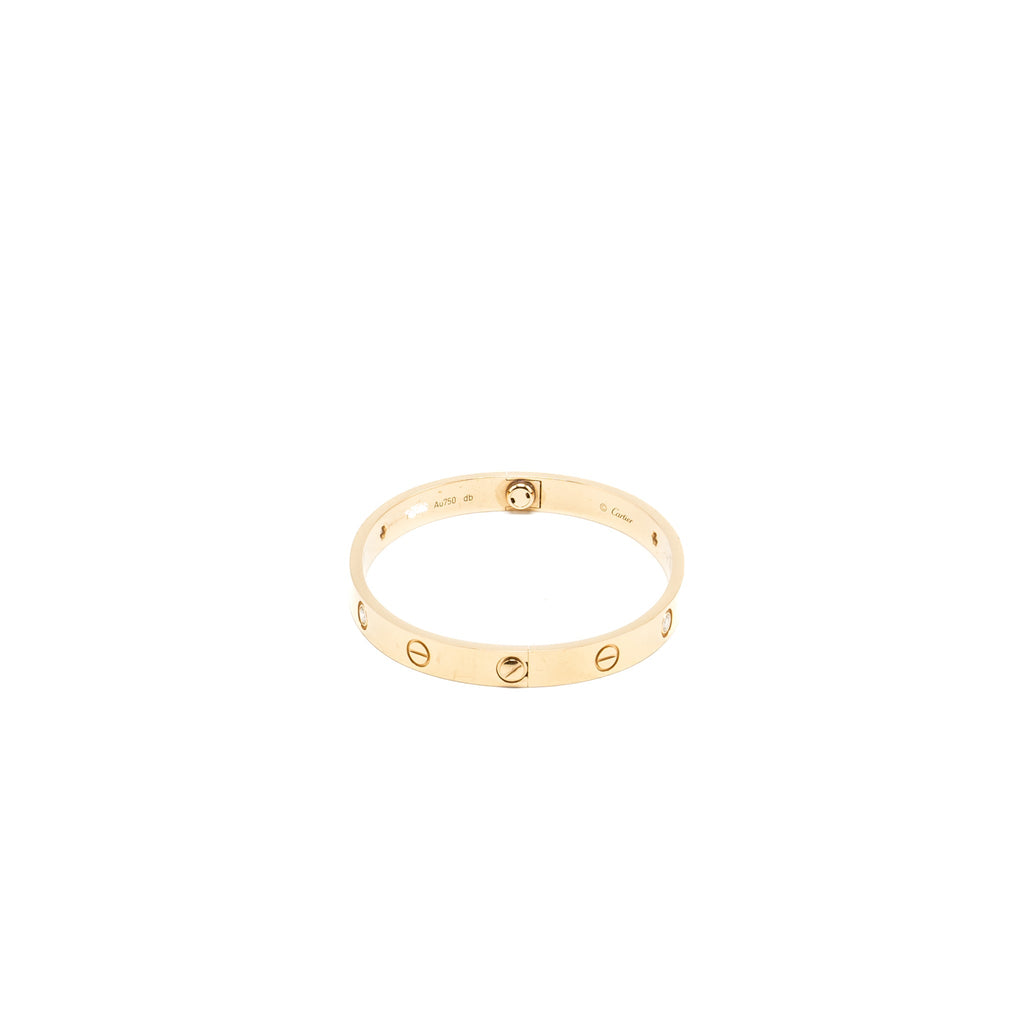 CARTIER LOVE BRACELET ROSE GOLD / 4 DIAMONDS