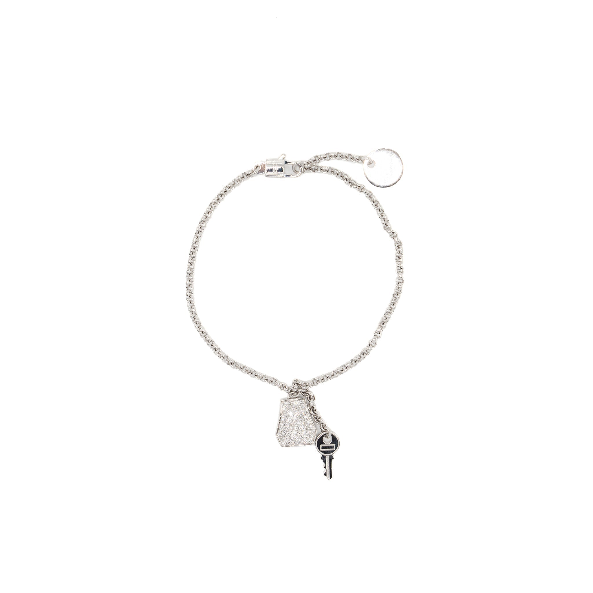 HERMES KELLY CLOCHETTE BRACELET WHITE GOLD / DIAMONDS