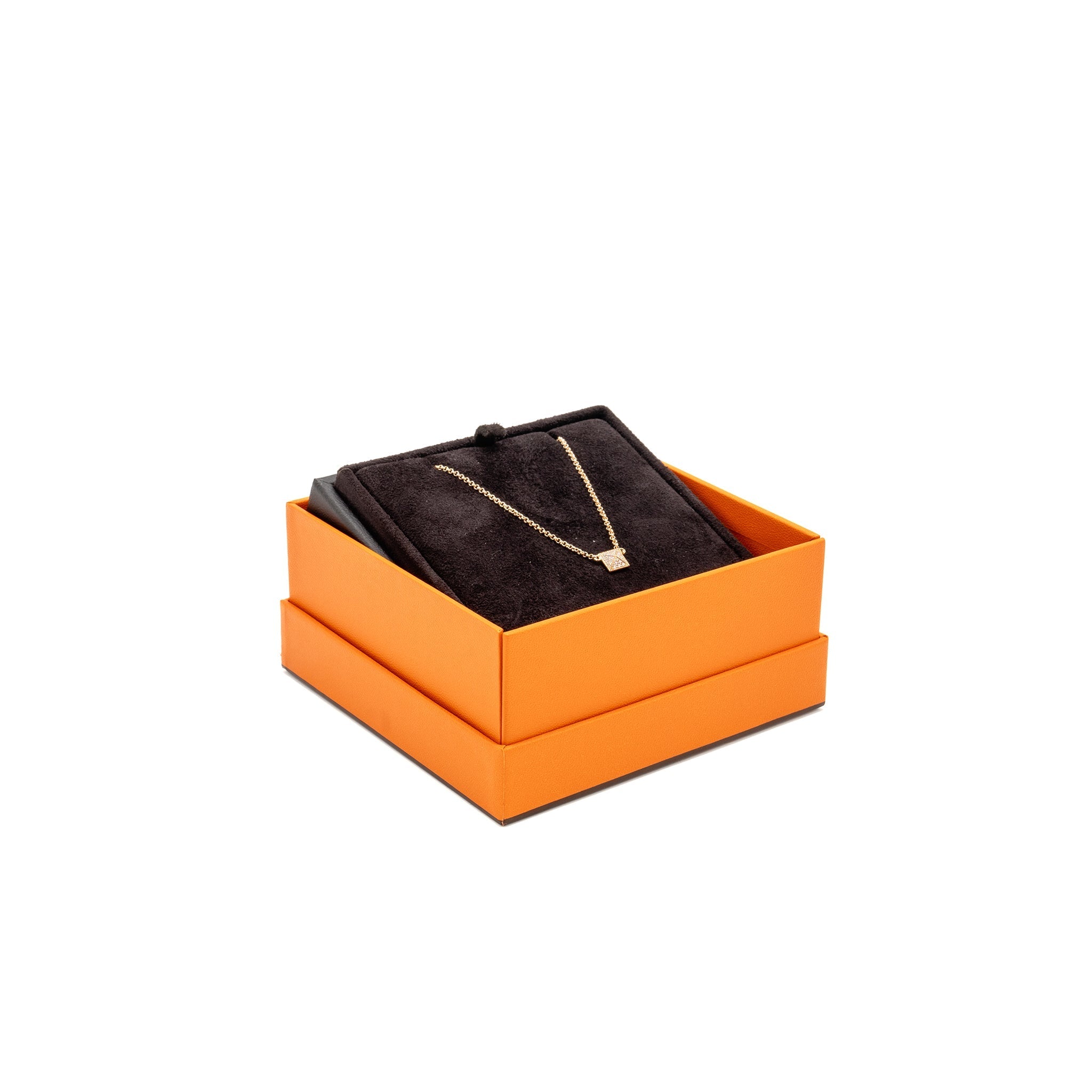 HERMES CLOU D'H PENDANT ROSE GOLD/DIAMONDS