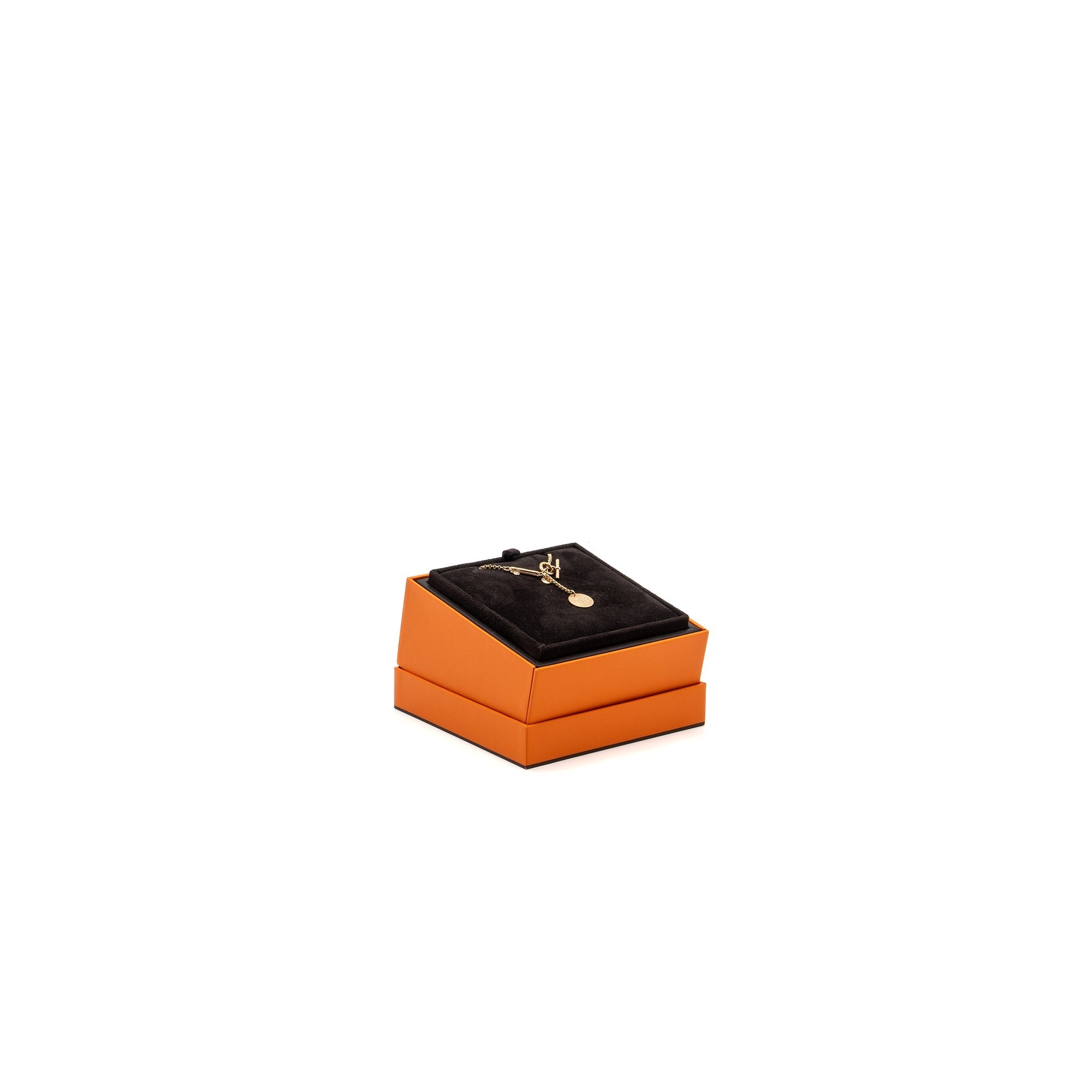 HERMES EX-LIBRIS PENDANT ROSE GOLD